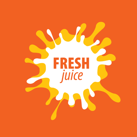 juice splash vector signのイラスト素材