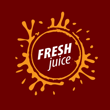 juice splash vector signのイラスト素材