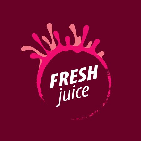 juice splash vector signのイラスト素材