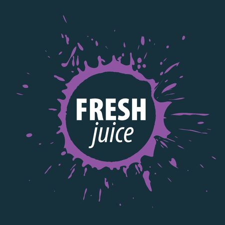 juice splash vector signのイラスト素材