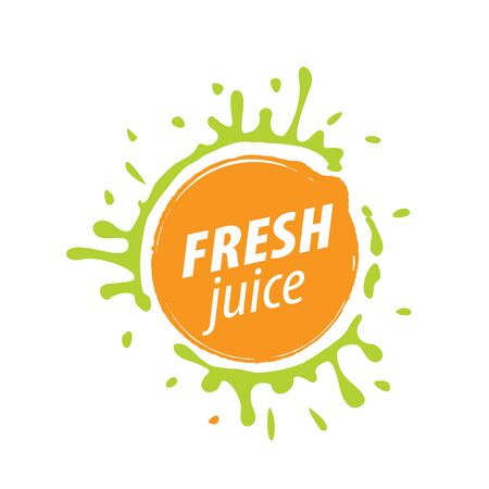 juice splash vector signのイラスト素材