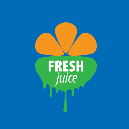 juice splash vector signのイラスト素材