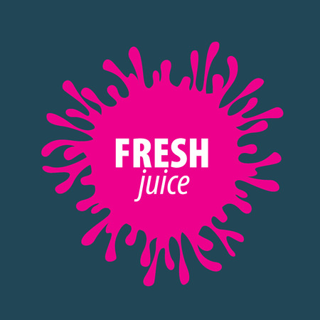 juice splash vector signのイラスト素材