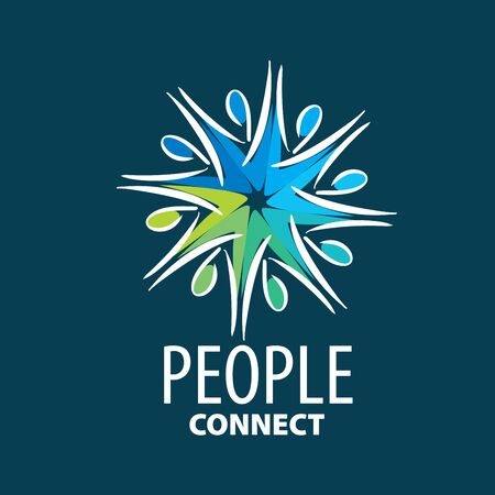 vector logo peopleのイラスト素材