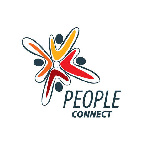 vector logo peopleのイラスト素材