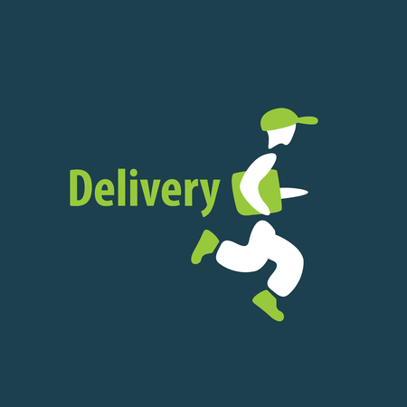 delivery vector logoのイラスト素材