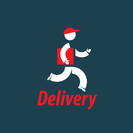 delivery vector logoのイラスト素材