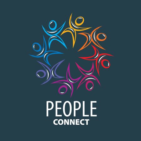 vector logo peopleのイラスト素材
