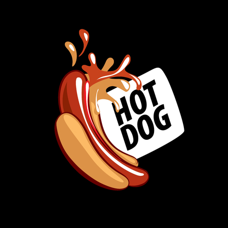 vector logo hot dogのイラスト素材