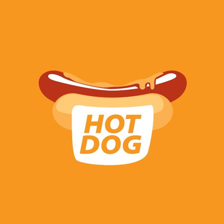 vector logo hot dogのイラスト素材