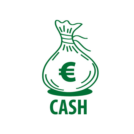 A bag of money vector icon. Business and finance. Euro signのイラスト素材
