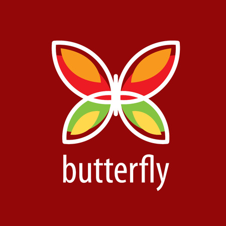 vector butterfly logoのイラスト素材