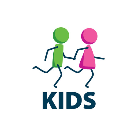 vector logo kidsのイラスト素材