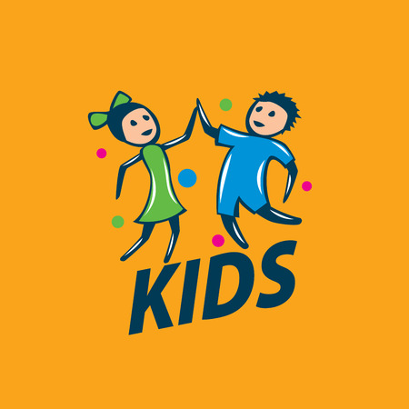 vector logo kidsのイラスト素材