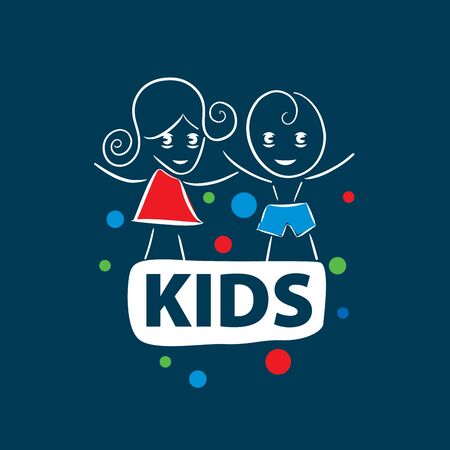 vector logo kidsのイラスト素材