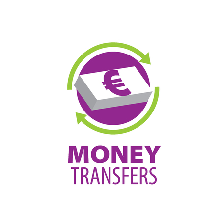 logo design template remittances. Vector illustration of iconのイラスト素材