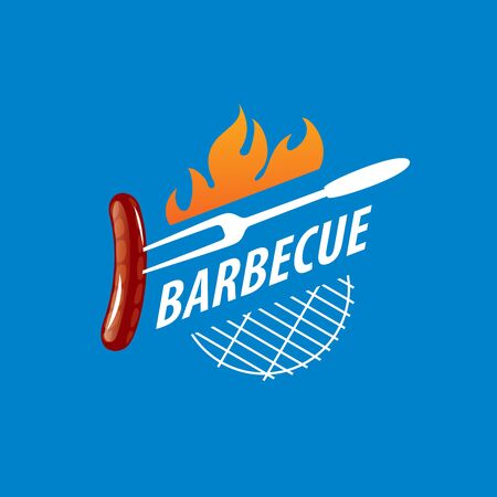 Barbecue party logoのイラスト素材