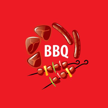 Barbecue party logoのイラスト素材