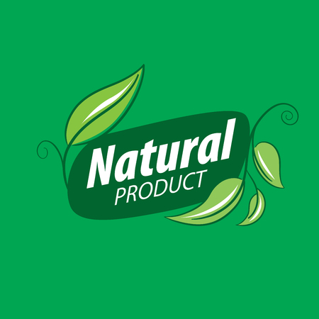 logo natural productのイラスト素材