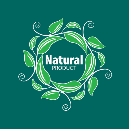 logo natural productのイラスト素材