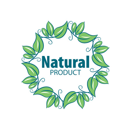 logo natural productのイラスト素材