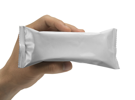 pattern white packaging for snackの写真素材