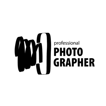 Vector icon for photographer. Illustration drawn camera on white background.のイラスト素材
