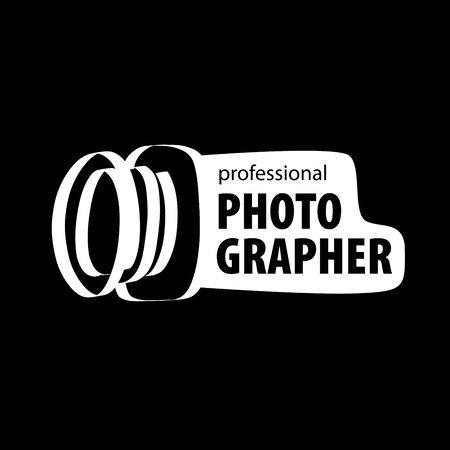 vector logo for photographer. Illustration drawn cameraのイラスト素材