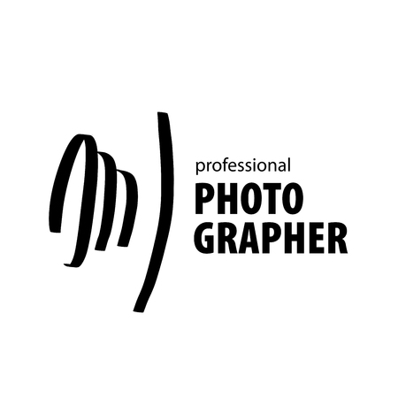 Vector logo for photographer. Illustration drawn cameraの写真素材