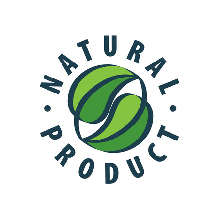 Natural product logoのイラスト素材