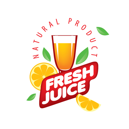 logo of fresh juiceのイラスト素材