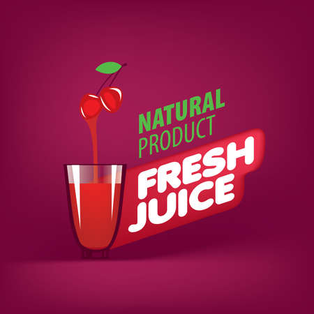 Logo of fresh juiceのイラスト素材