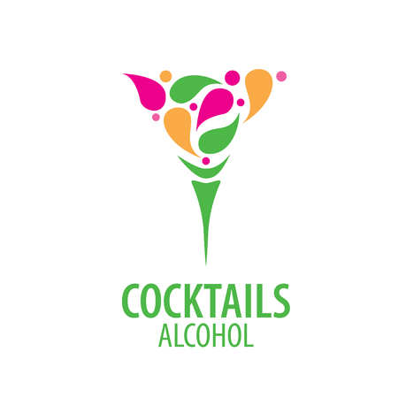 alcoholic cocktails logoの写真素材