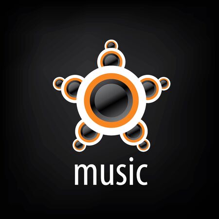 vector logo musicのイラスト素材