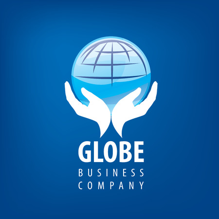 Earth logo template. Globe signのイラスト素材