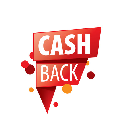 Isolated sticker, labels, emblem cash back. Template vector illustrationのイラスト素材