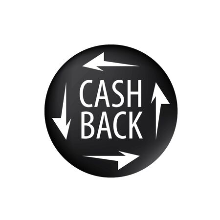 Isolated sticker, labels, emblem cash back. Template vector illustrationのイラスト素材