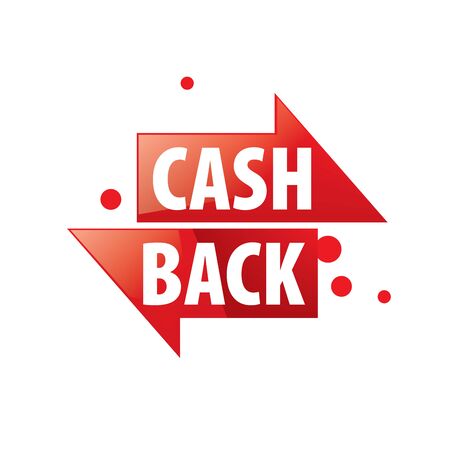 Isolated sticker, labels, emblem cash back. Template vector illustrationのイラスト素材