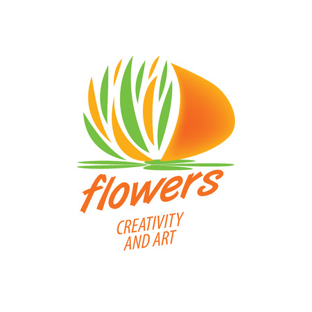 flower vector logoのイラスト素材
