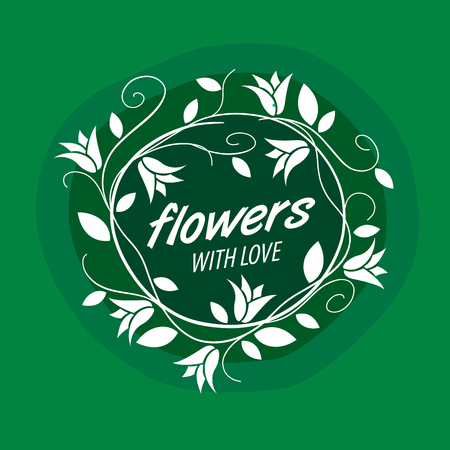 flower vector logoのイラスト素材