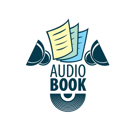 Audiobook. Vector logo templateのイラスト素材