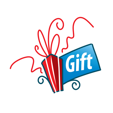Box tied with ribbon. Design elementのイラスト素材