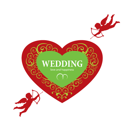 vector logo weddingのイラスト素材