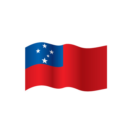 Samoa flag, vector illustrationのイラスト素材