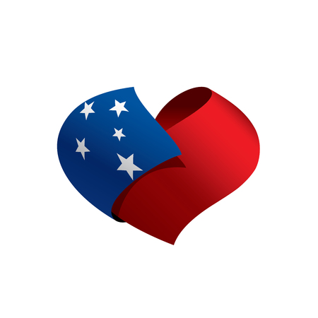 Samoa flag, vector illustrationのイラスト素材
