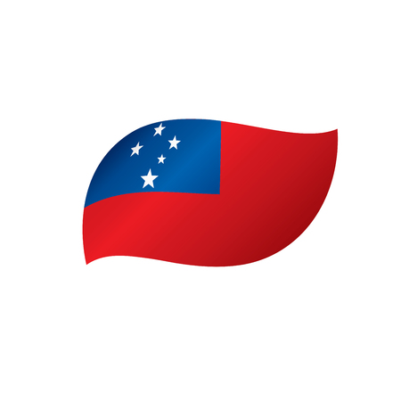 Samoa flag, vector illustrationのイラスト素材