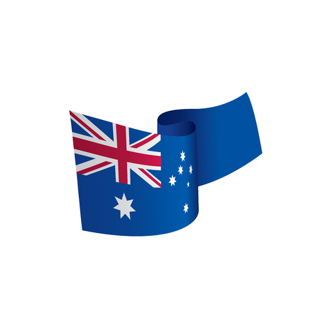 Australia flag, vector illustrationのイラスト素材