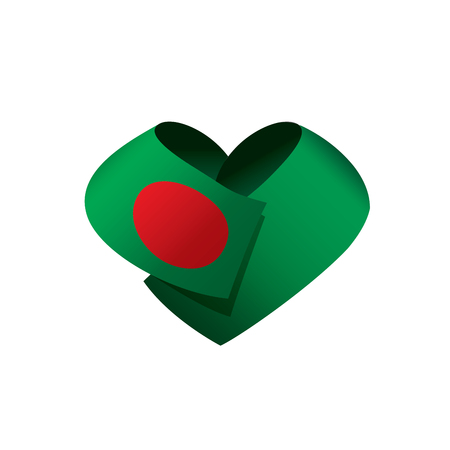 Bangladesh flag, vector illustrationのイラスト素材
