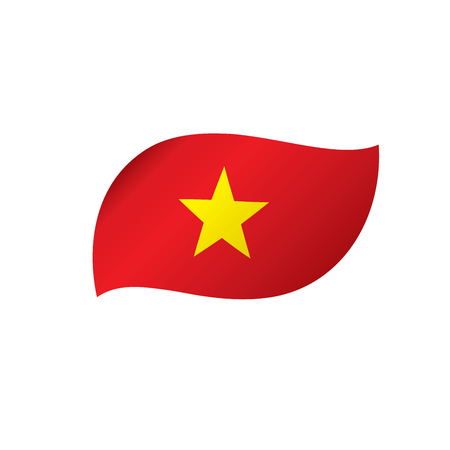 Vietnam flag, vector illustrationのイラスト素材