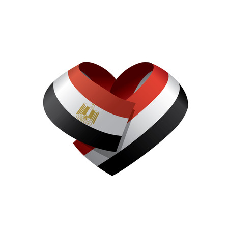 Egypt flag, vector illustrationのイラスト素材
